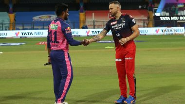 RR vs RCB Toss Report and Playing XI, IPL 2022: Sanju Samson Wins Toss, Opts to Field As Both Teams Remain Unchanged
